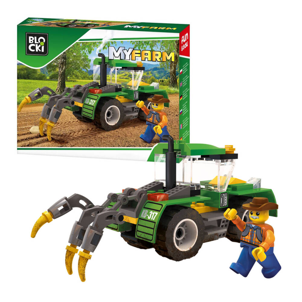 Blocki Blocki Joc constructii blocki , myfarm, tractor cu plug