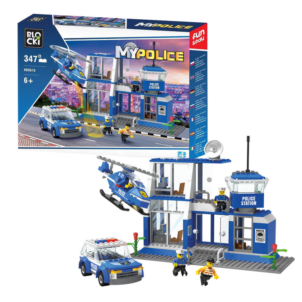 Blocki Blocki Joc constructii blocki mypolice , statie de politie 347 piese