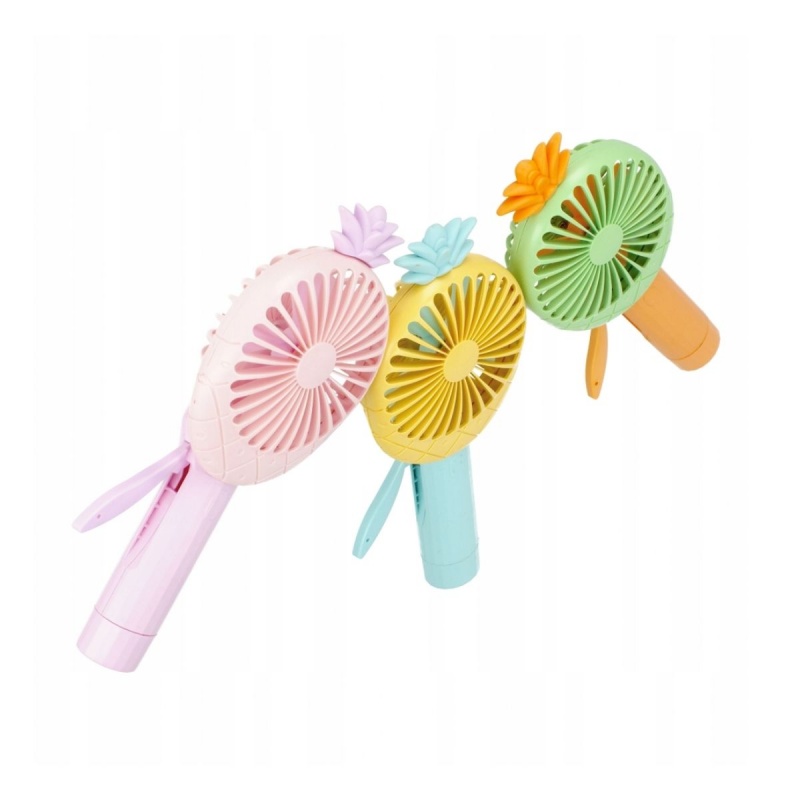 Mega Creative Mega Creative Jucarie mini ventilator, ananas, megacreative, 9x21x3cm, 532262, 12 bucati/display, diverse culori