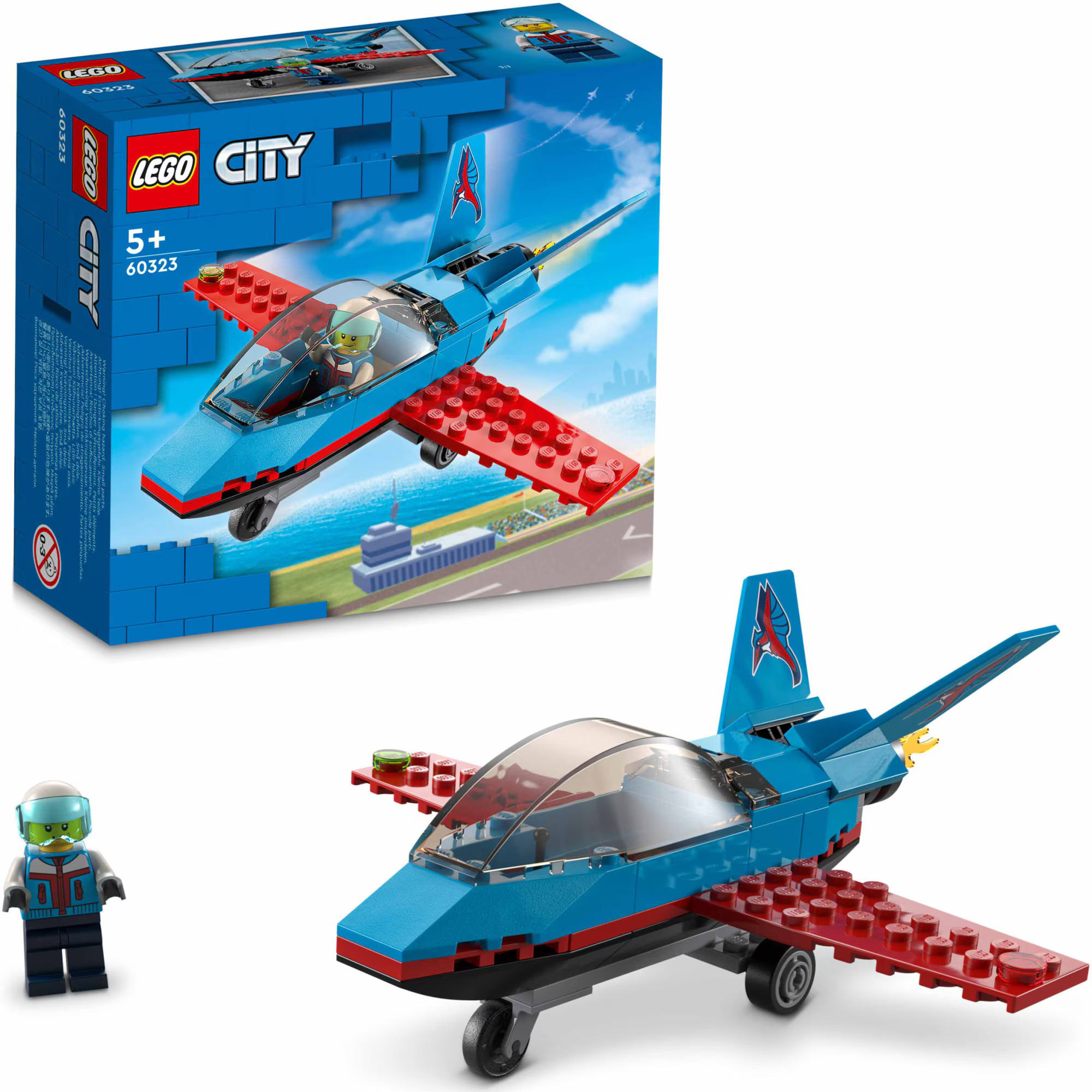 Lego Lego city, avion de acrobatii, numar piese 59, varsta 5+ 