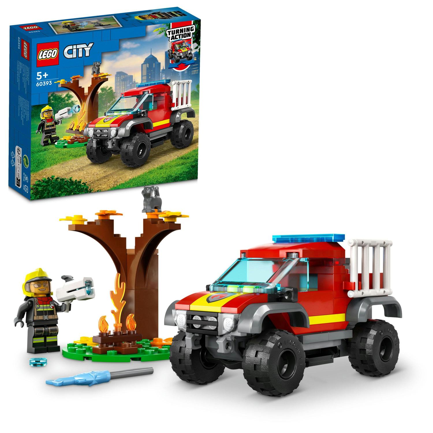 Lego Lego city, salvare cu masina de pompieri 4x4, numar piese 97, varsta 5+ 