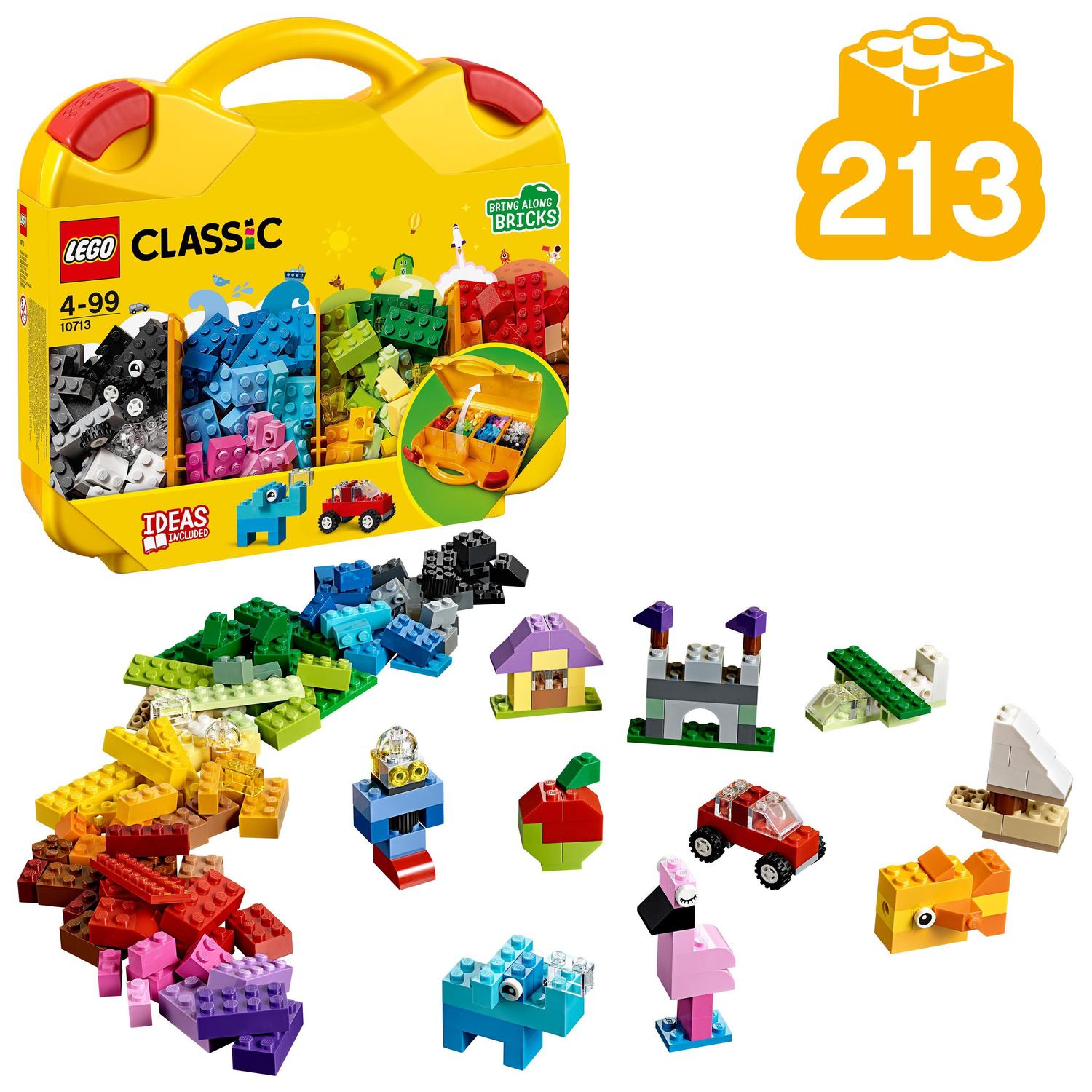 Lego Lego classic, valiza creativa, numar piese 213, varsta 4+ 