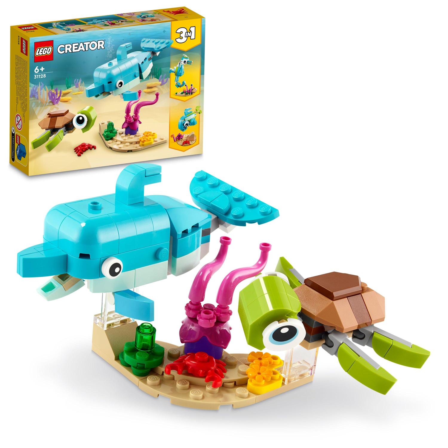 Lego Lego creator, delfin si broasca testoasa, numar piese 137, varsta 6+ 