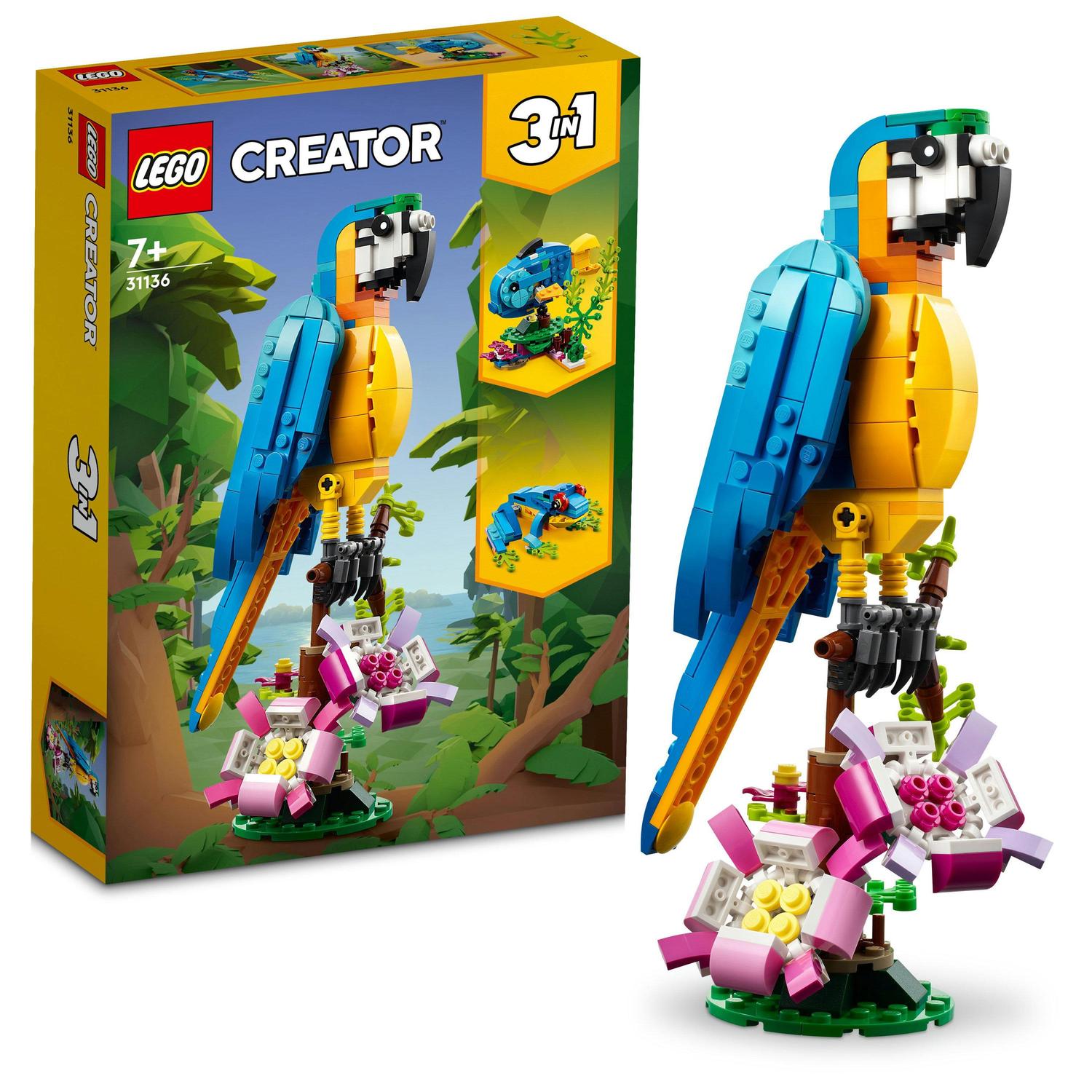 Lego Lego creator, papagal exotic, numar piese 253, varsta 7+ 