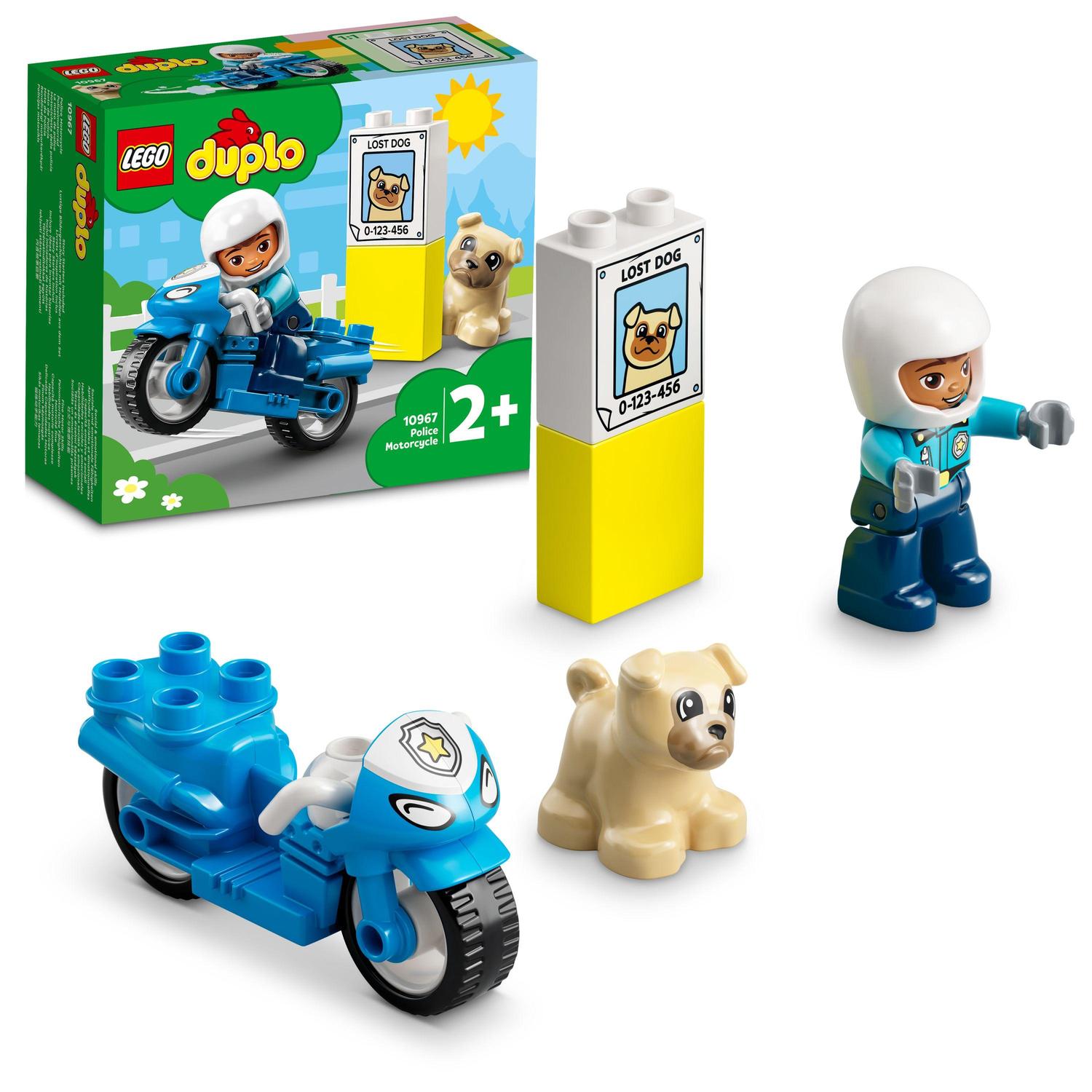 Lego Lego duplo, motocicleta de politie, numar piese 5, varsta 2+ 