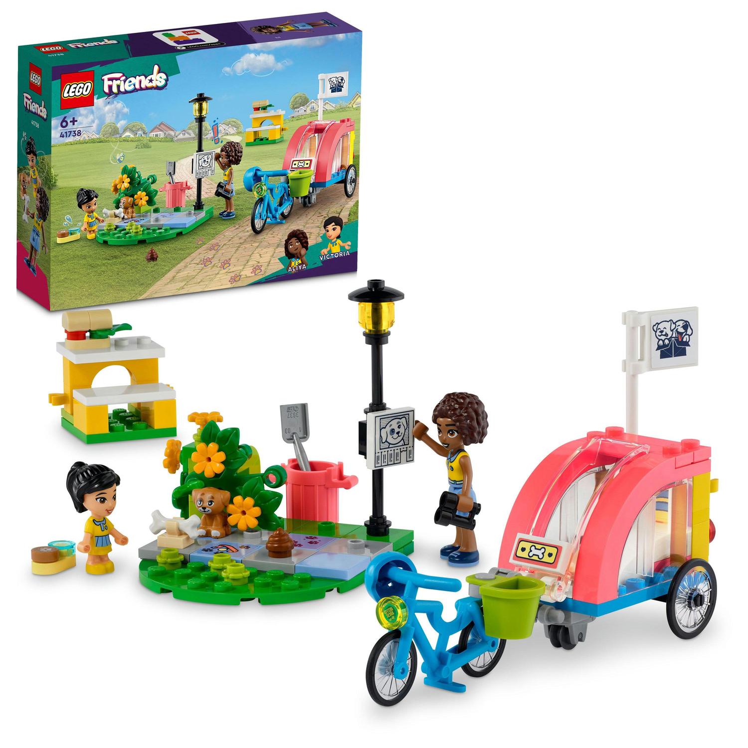 Lego Lego friends, bicicleta pentru salvarea cainilor, numar piese 125, varsta 6+ 