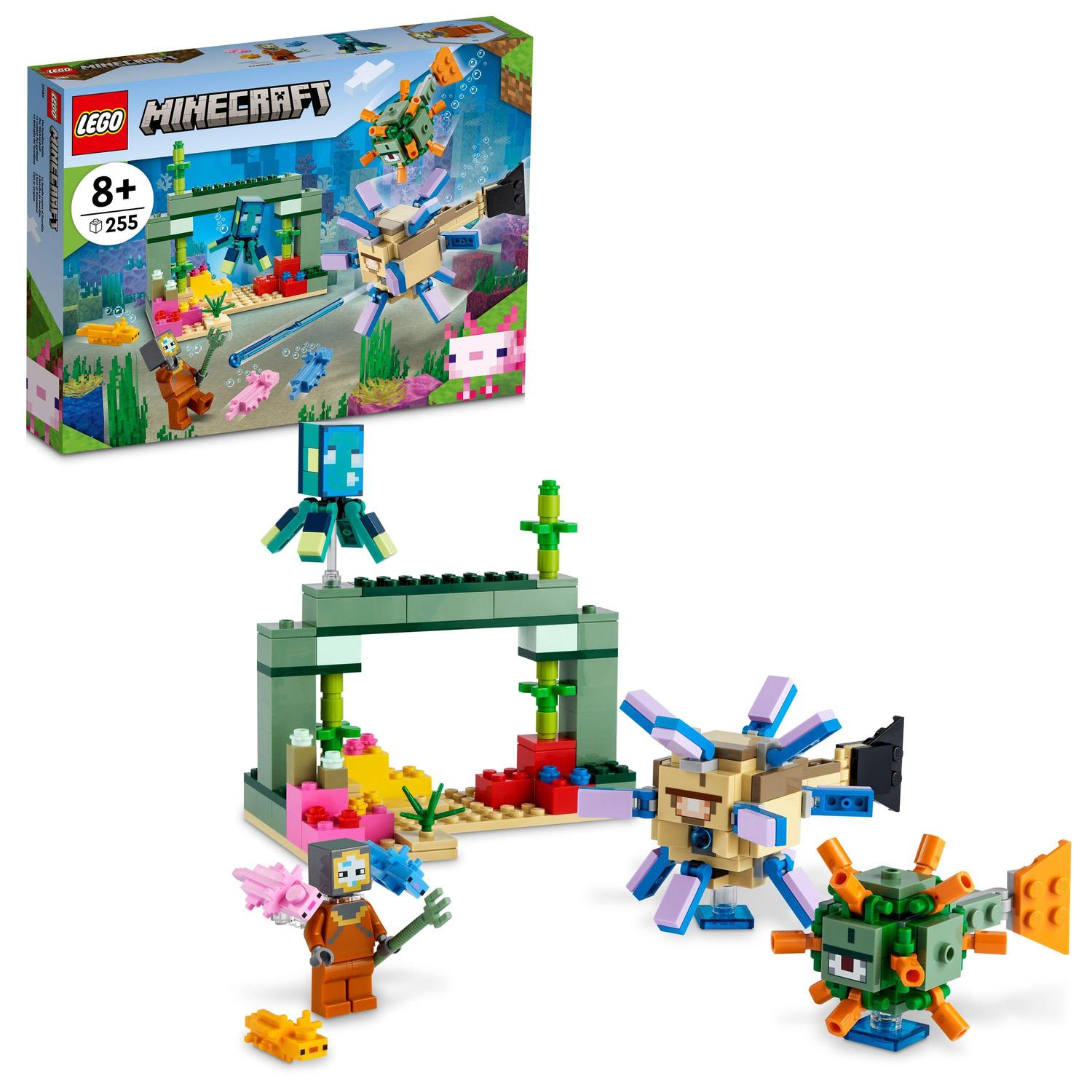 Lego Lego minecraft, batalia pazitorilor, numar piese 255, varsta 8+ 