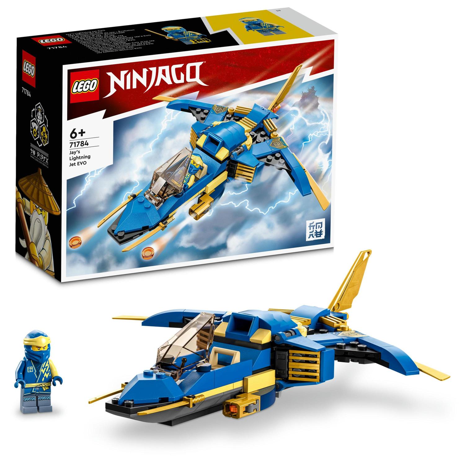 Lego Lego ninjago, avionul cu reactie fulger evo al lui jay, numar piese 146, varsta 6+ 