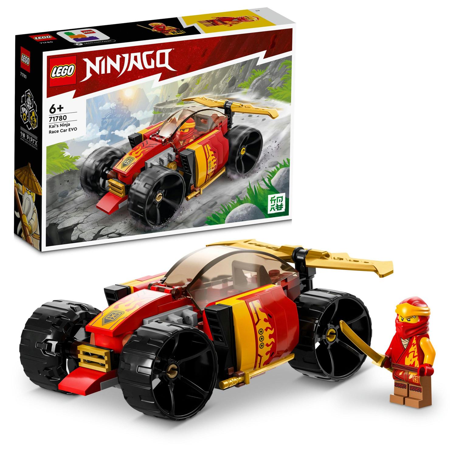 Lego Lego ninjago, masina de curse evo ninja a lui kai, numar piese 94, varsta 6+ 