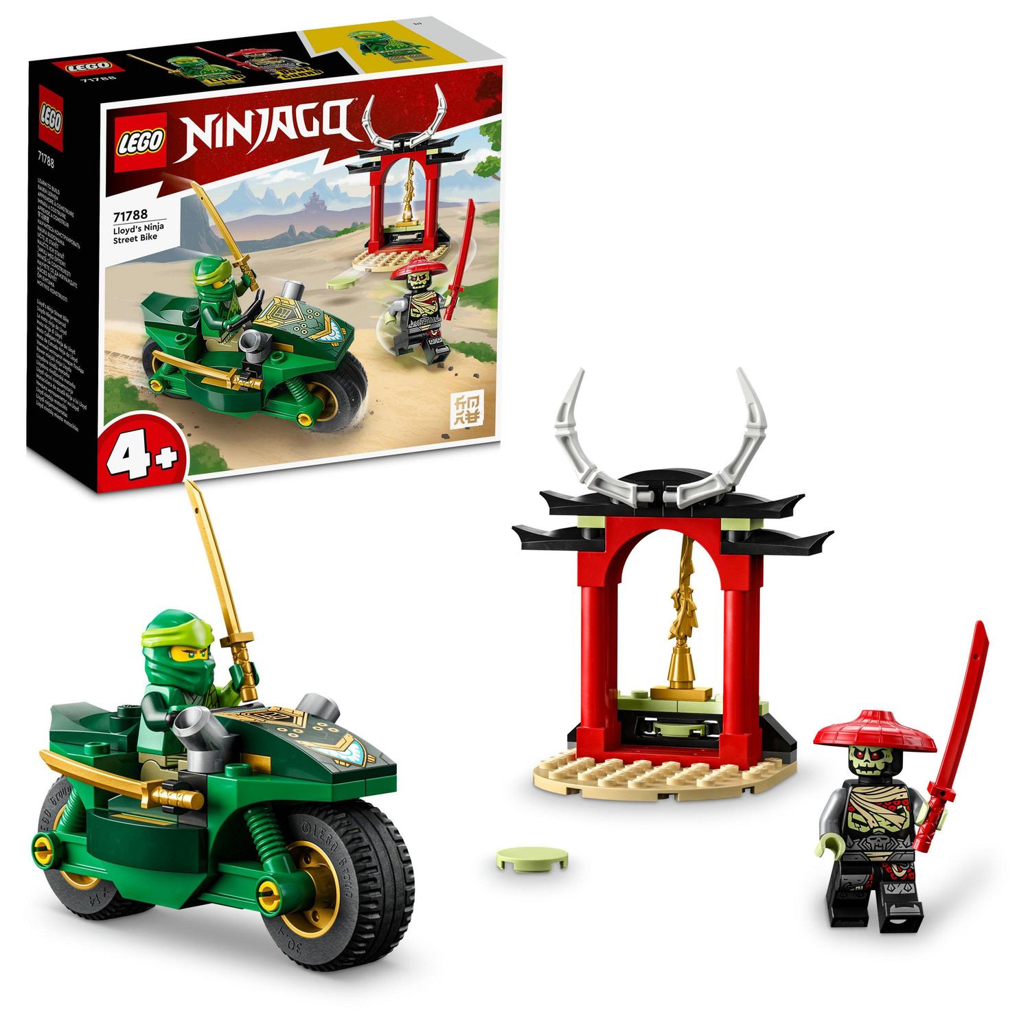 Lego Lego ninjago, motocicleta de strada ninja a lui lloyd, numar piese 64, varsta 4+ 