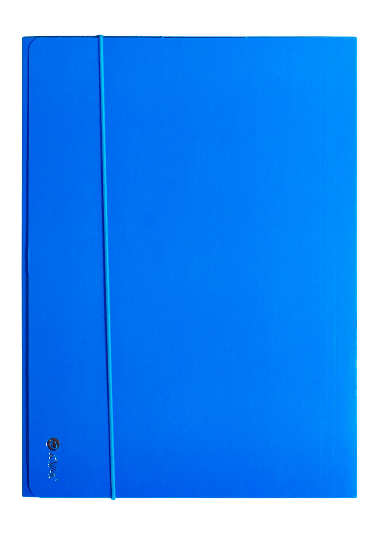 Mapa carton lucios A4 (345*250mm) 700g cu elastic pe latura mare Willgo -Albastru