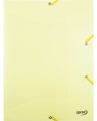 Spree Spree Mapa din plastic elastic a4 spree galben pastel 12/cutie