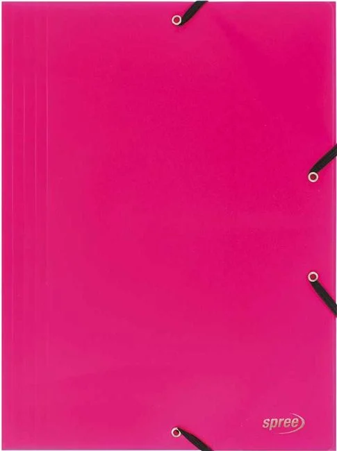 Spree Spree Mapa din plastic elastic spree a4 pp400 microni roz 12/cutie