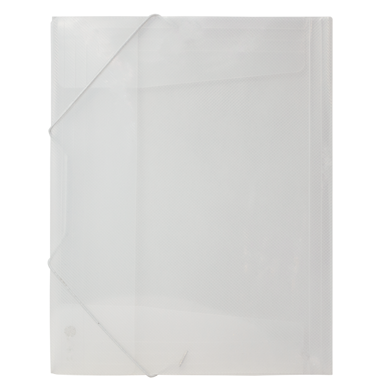Mapa plastic rigid A4 (320*250mm) cu elastic pe colturi Willgo-transparent clar