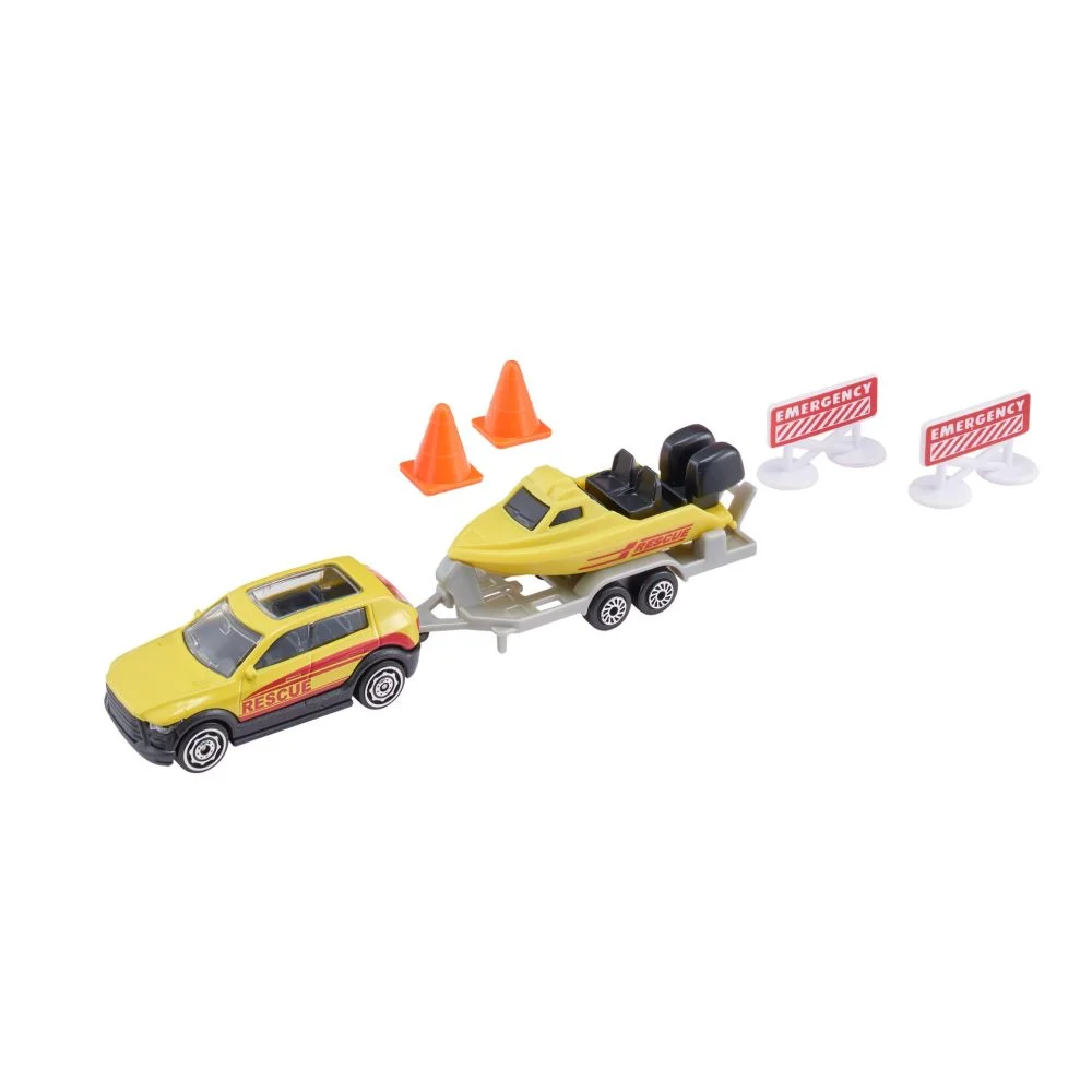 Teamsterz Teamsterz Masina + barca de salvare , teamsterz 1417086,15cm