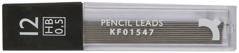 Mine pentru creion mecanic 0.5mm, 12/set, Q-Connect - HB