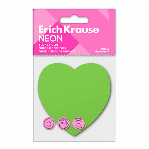 ErichKrause ErichKrause Notes adeziv 50 foi neon inima verde , erichkrause