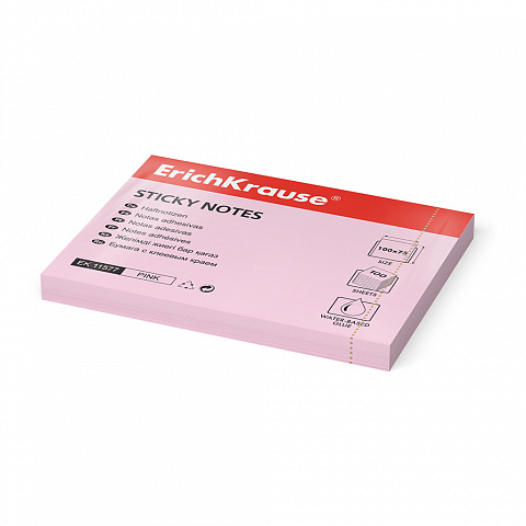 ErichKrause ErichKrause Notes adeziv 75x100 , 100 foi roz , erichkrause