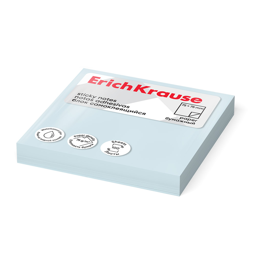 ErichKrause ErichKrause Notes adeziv 75x75 erichkrause 100 foi albastru
