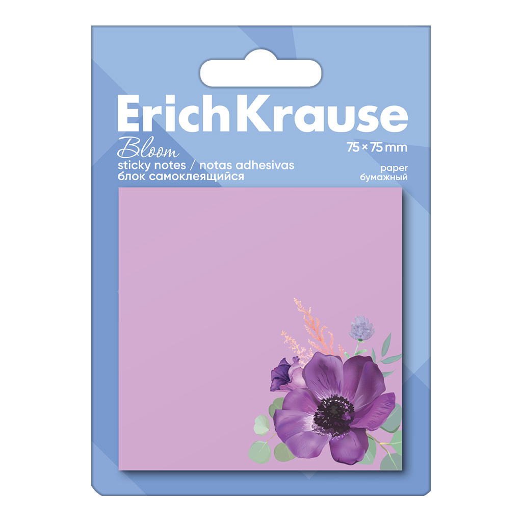 ErichKrause ErichKrause Notes adeziv 75x75mm , 50 foi pastel bloom erichkrause