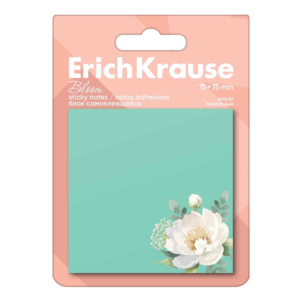 ErichKrause ErichKrause Notes adeziv 75x75mm , 50 foi pastel bloom erichkrause