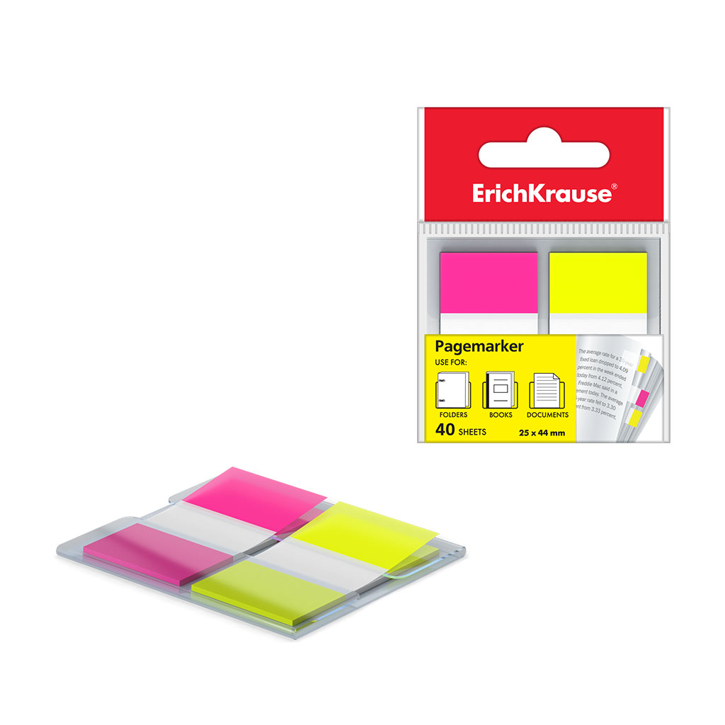 ErichKrause ErichKrause Notes adeziv tip index erichkrause 25x44mm 40 foi galben /roz