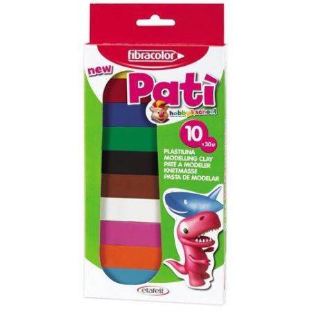 Fibracolor Fibracolor Plastilina pati 10 culori x 30 gr fibracolor