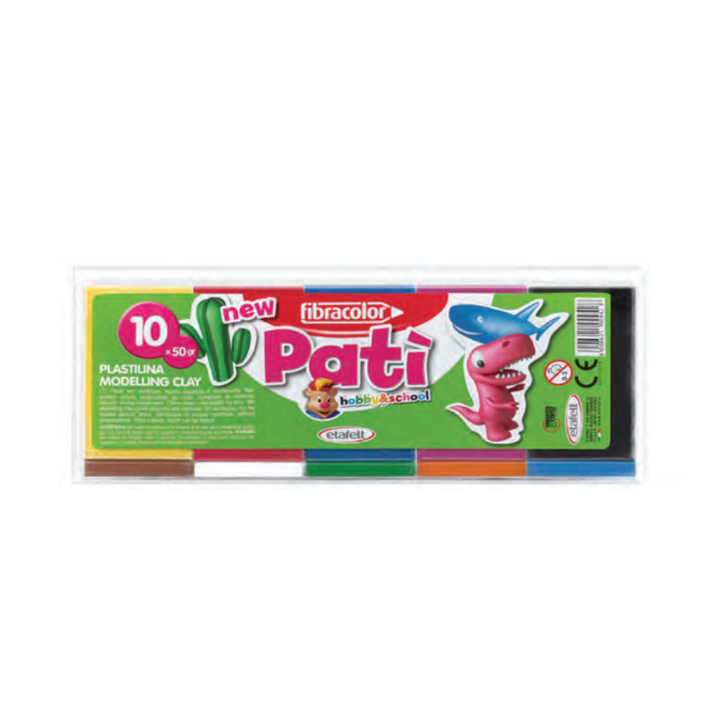 Fibracolor Fibracolor Plastilina pati 10 culori x 50 gr fibracolor