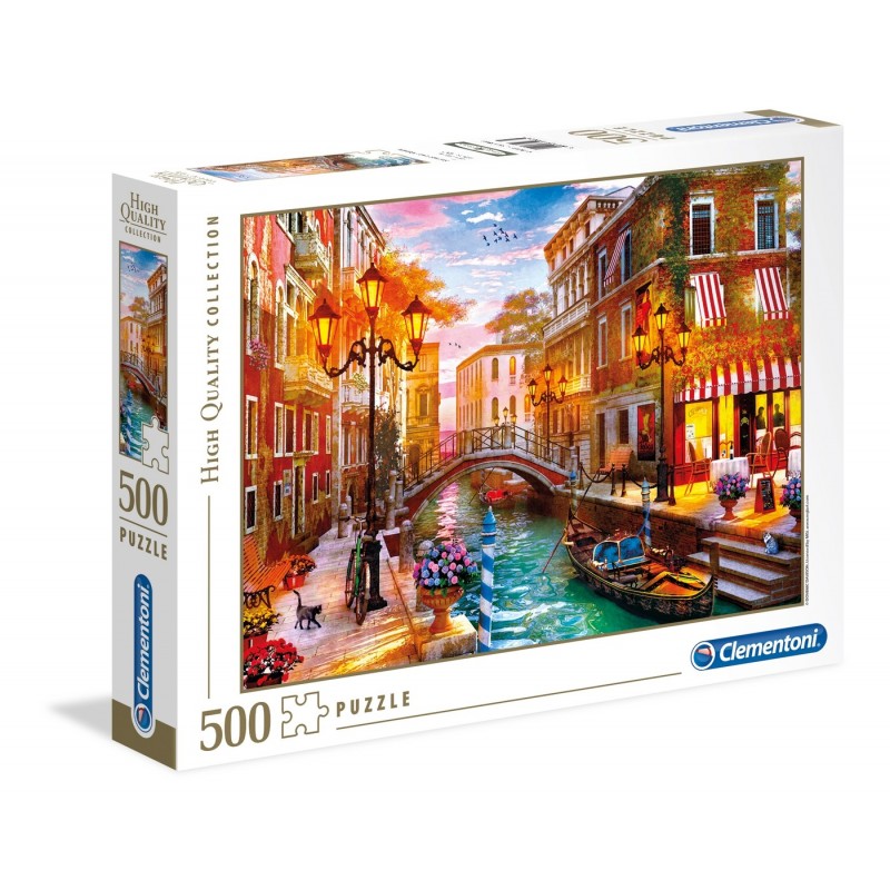 Clementoni Clementoni Puzzle carton 500 piese clementoni apus peste venetia, 35063 / 438410, 10+ ani