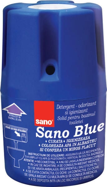 bazin inox SANO Sano odorizant bazin wc blue 150g