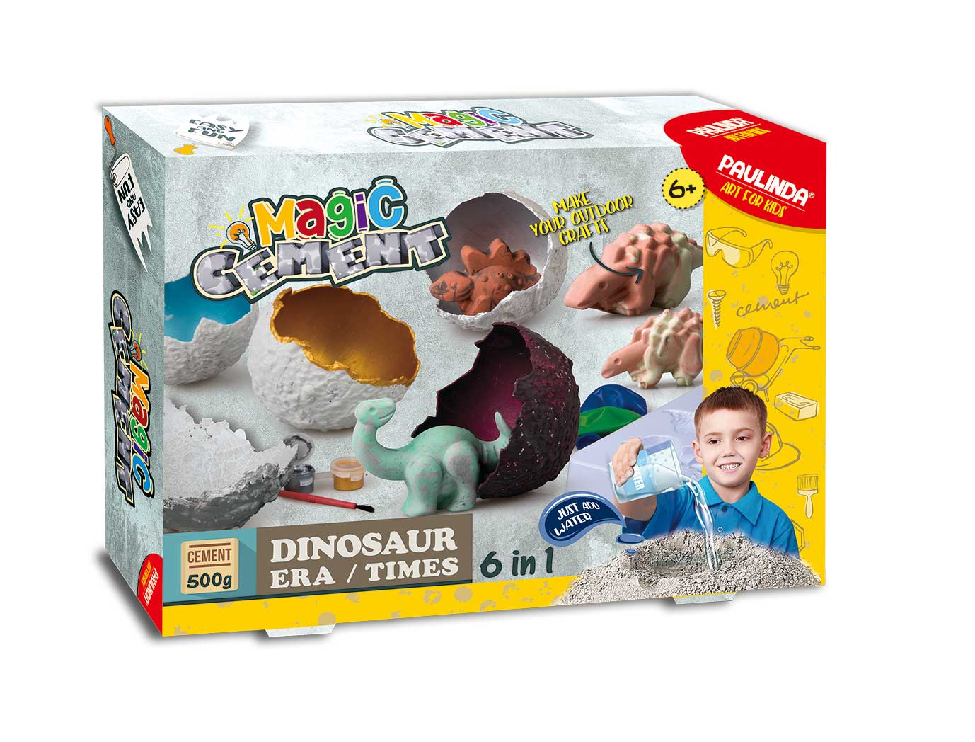 Set creatie ciment magic - oua dinozauri Paulinda