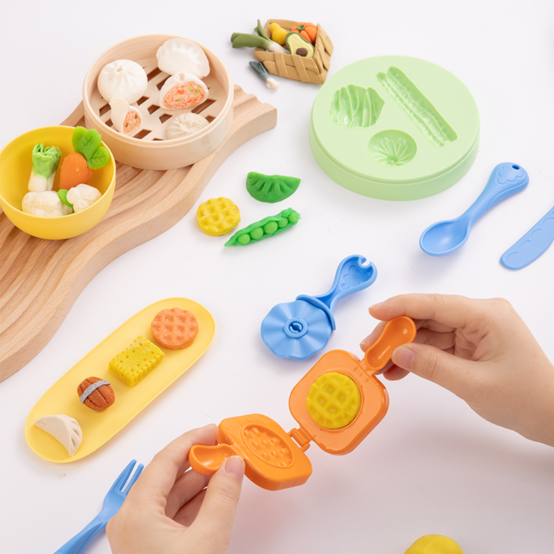 Deli Set creativ plastilina + 14 accesorii pizza, pasta and veggie party deli