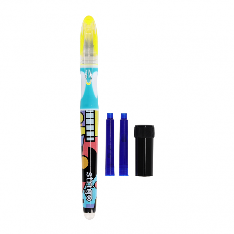 vertuo pop roja Strigo Stilou cerneala termosensibila strigo pop art ssc471, 2 rezerve si dispozitv curatare penita