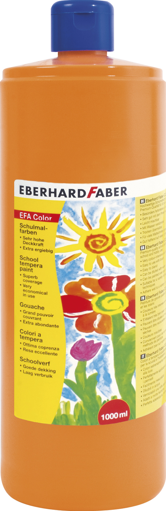 TEMPERA 1000 ML PORTOCALIE EBERHARD FABER