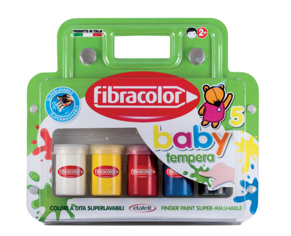 Fibracolor Fibracolor Tempera fingerpaint 5x25ml fibracolor