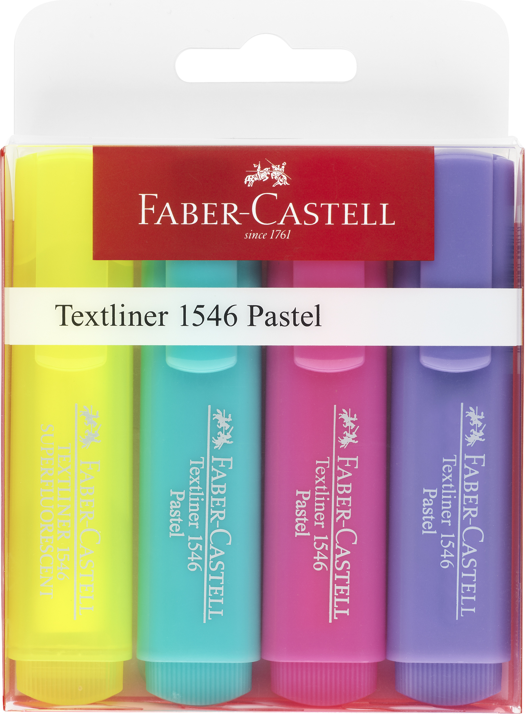 TEXTMARKER SET 4 PASTEL FABER-CASTELL
