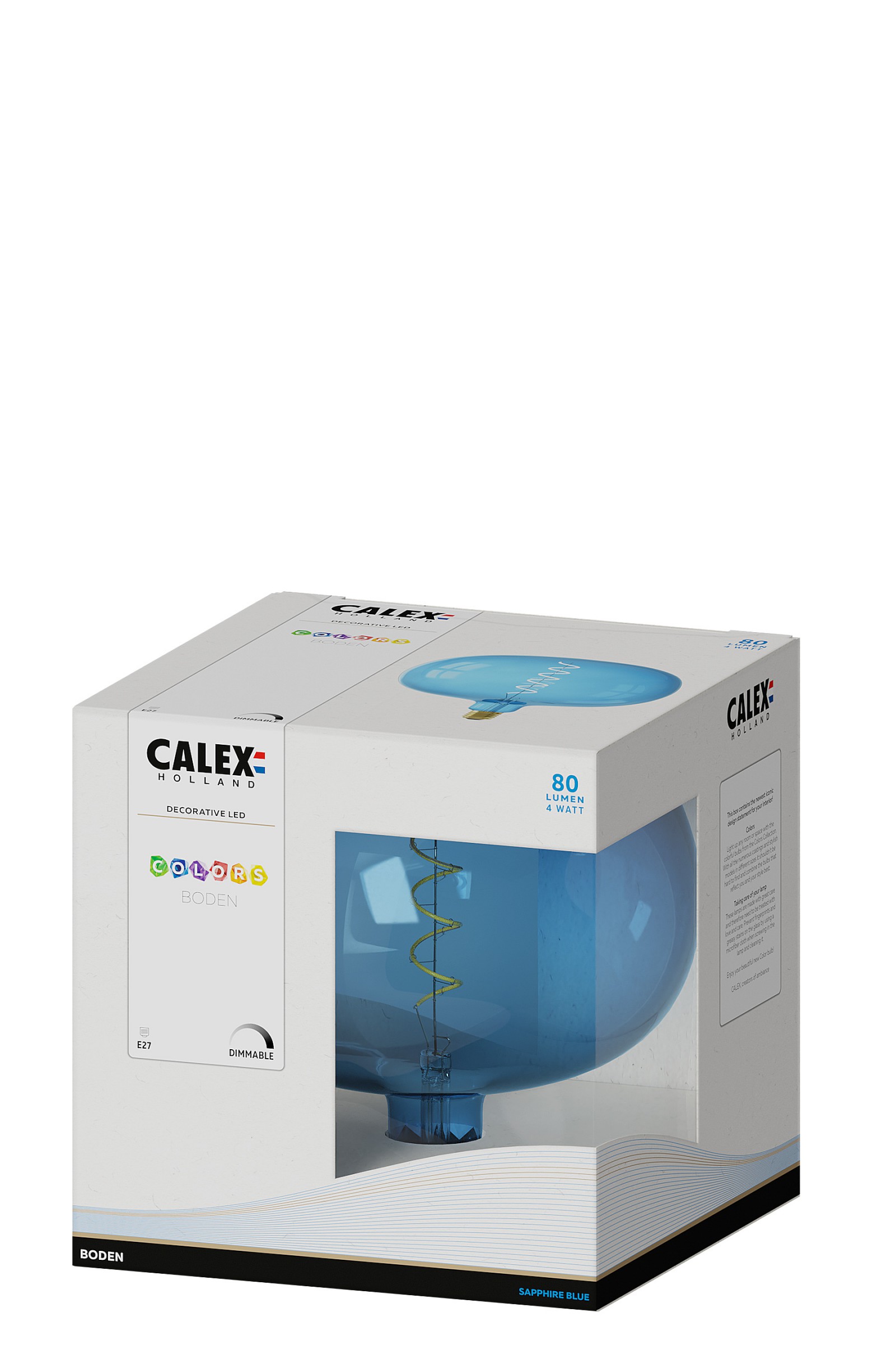 Calex Colors BODEN bleu LED filament E27 4W dimmable