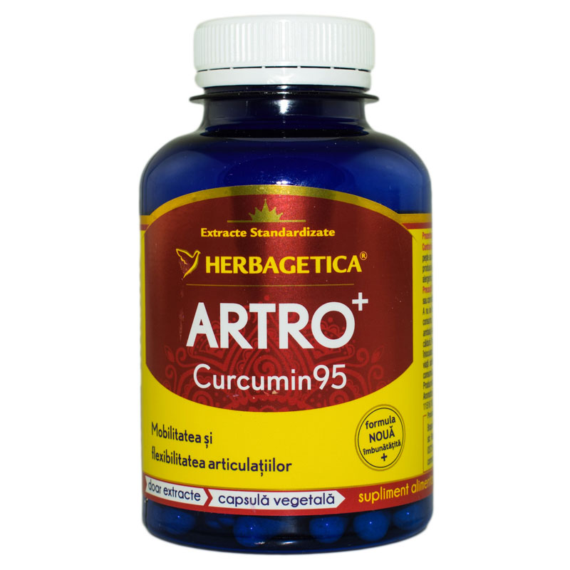 Artro Curcumin 95 120cps Herbagetica Capsule Comprimate