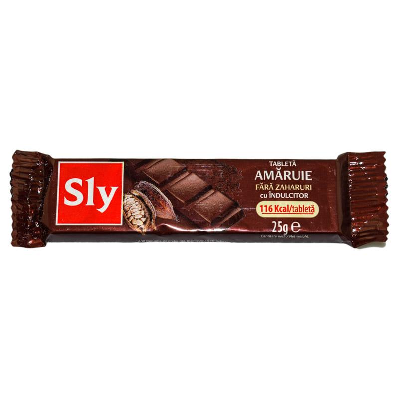 Tableta (ciocolata) amaruie 25g sly nutritia (5941768000015)