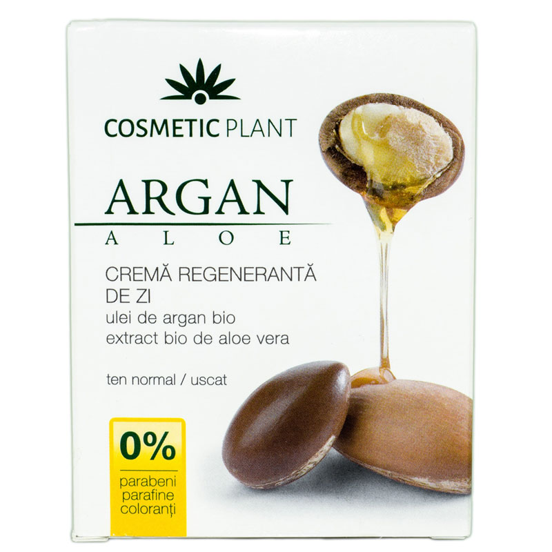 Crema regeneranta zi cu ulei argan, Aloe Vera 50ml cosmetic plant (5943054401568)