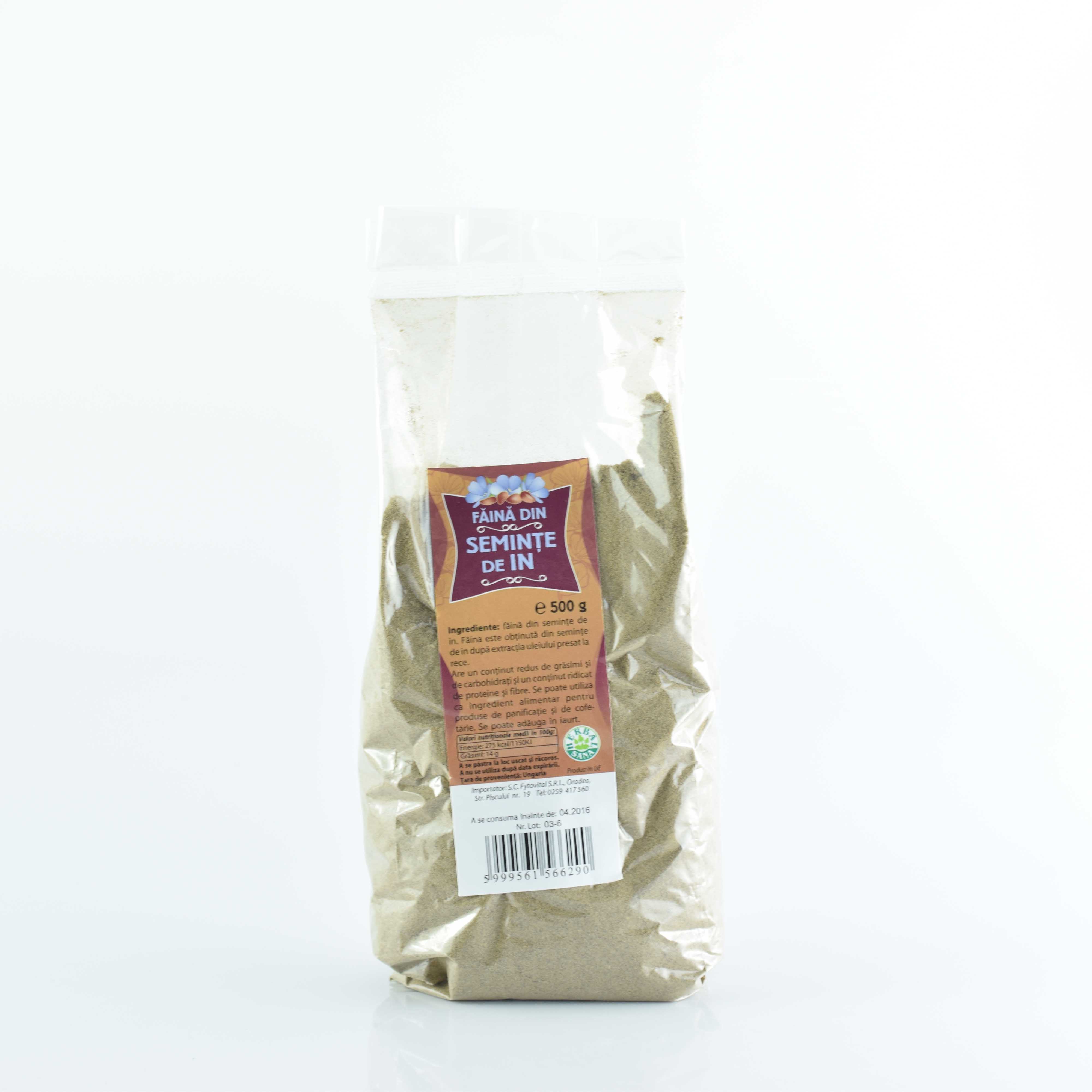 Faina seminte de in 500g herbavit (5999561566290)