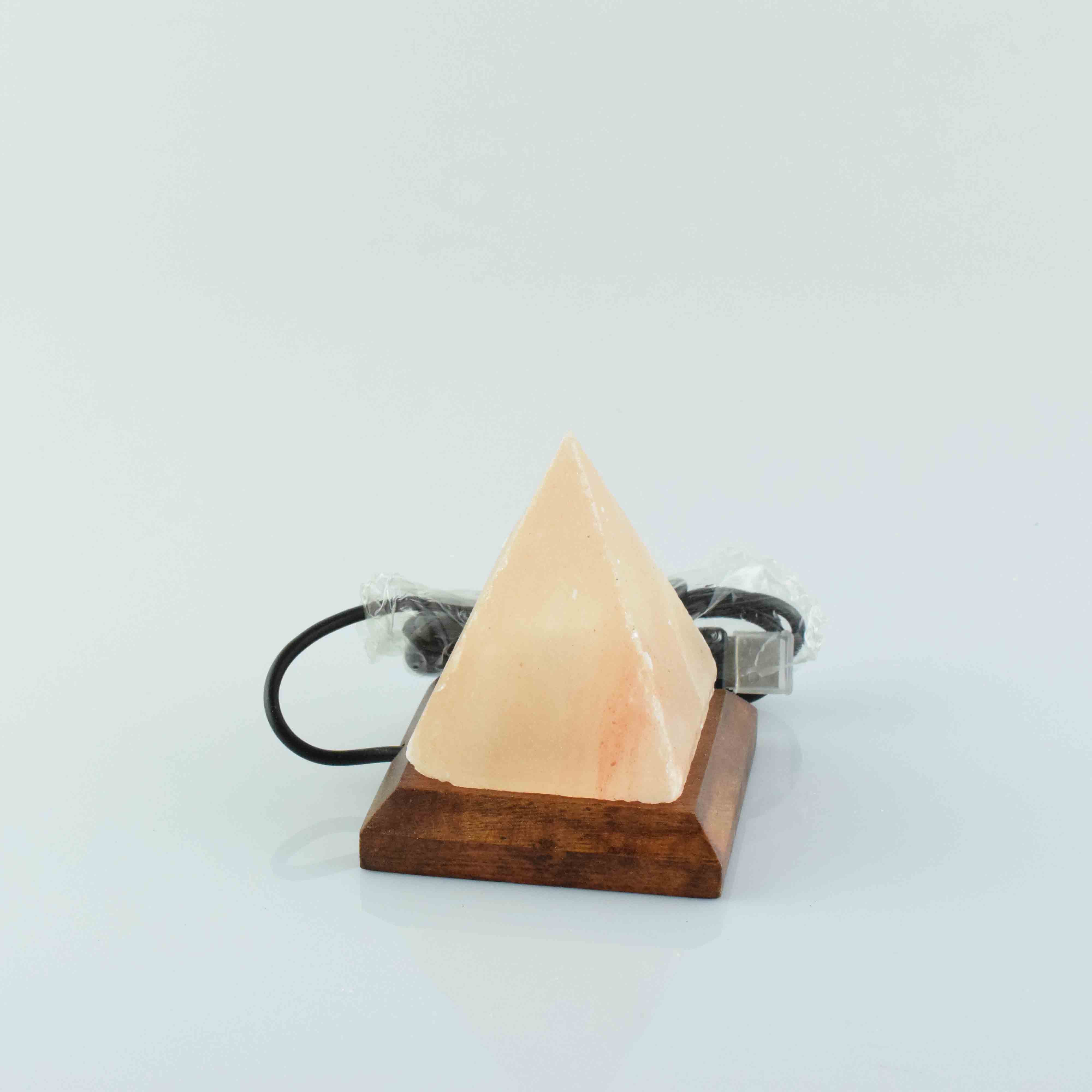 Lampa din cristale de sare piramida-USB Monte (5999882987514)