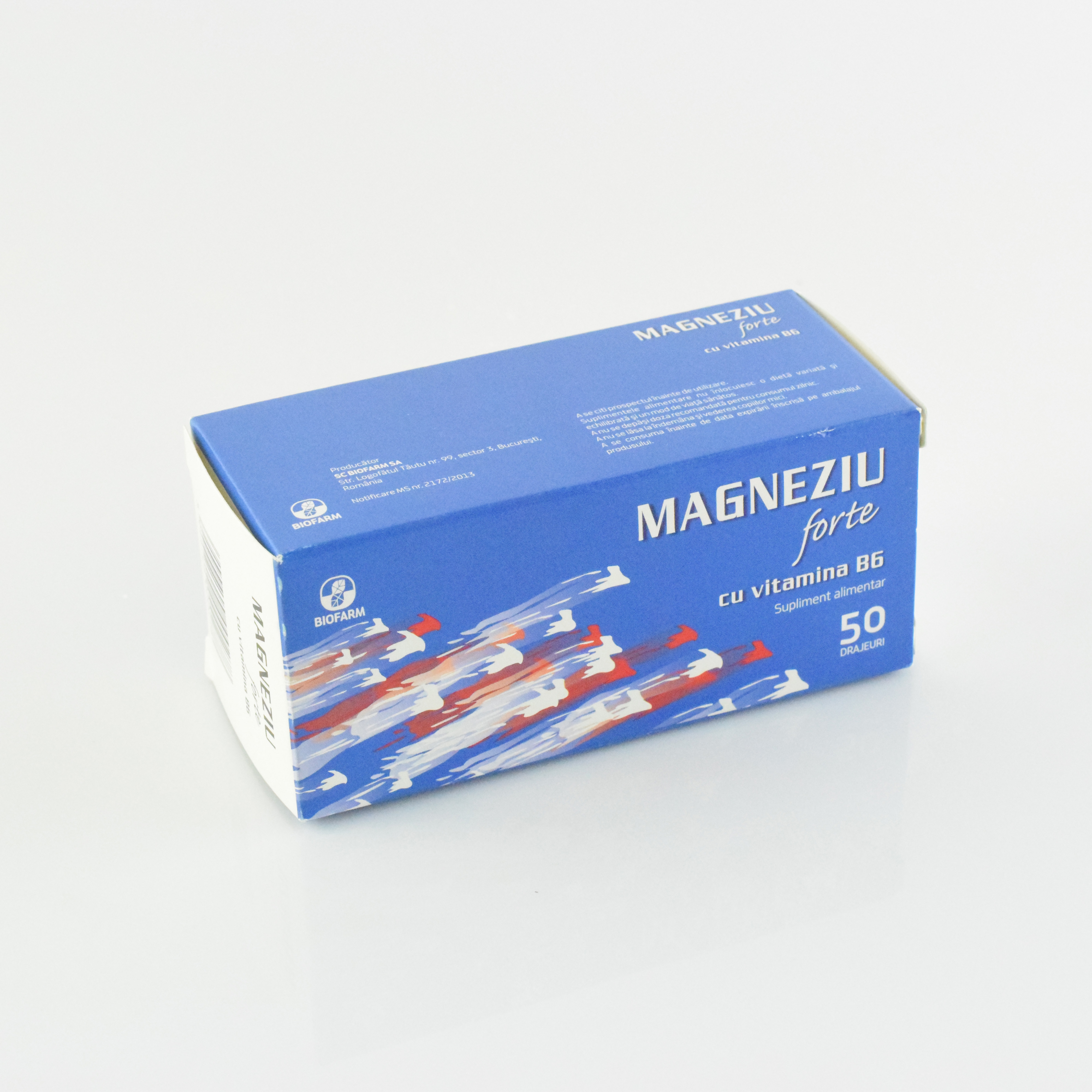 Magnefort B6 Magneziu Forte Vitamina B6 50drj Biofarm V