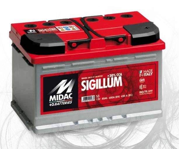Baterii auto - Baterie auto Midac Sigillum 55 Ah, climasoft.ro