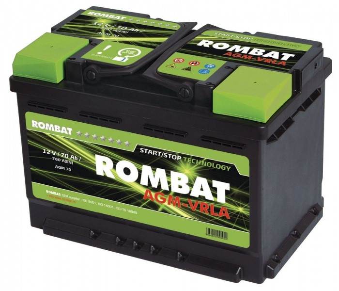 Baterii auto - Baterie auto Rombat AGM 70 Ah, climasoft.ro