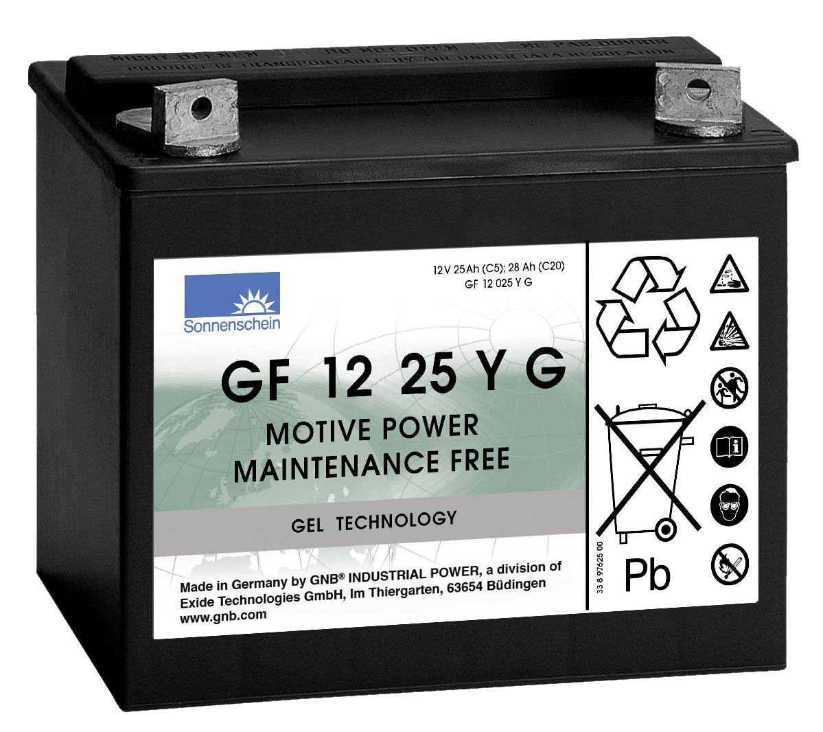 Baterii semitractiune - Baterie tractiune semitractiune Sonnenschein GF 12 025 Y G, climasoft.ro