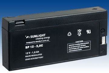 Baterii UPS - Baterie UPS SP 12 - 2C Sunlight SPA 12V 1.6 Ah, climasoft.ro