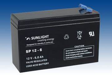 Baterii UPS - Baterie UPS SP 12 - 6 Sunlight SPA 12V 6 Ah, climasoft.ro