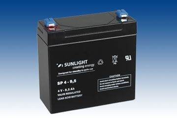 Baterii UPS - Baterie UPS SP 4 - 9.5 Sunlight SPA 4V 9.5 AH, climasoft.ro