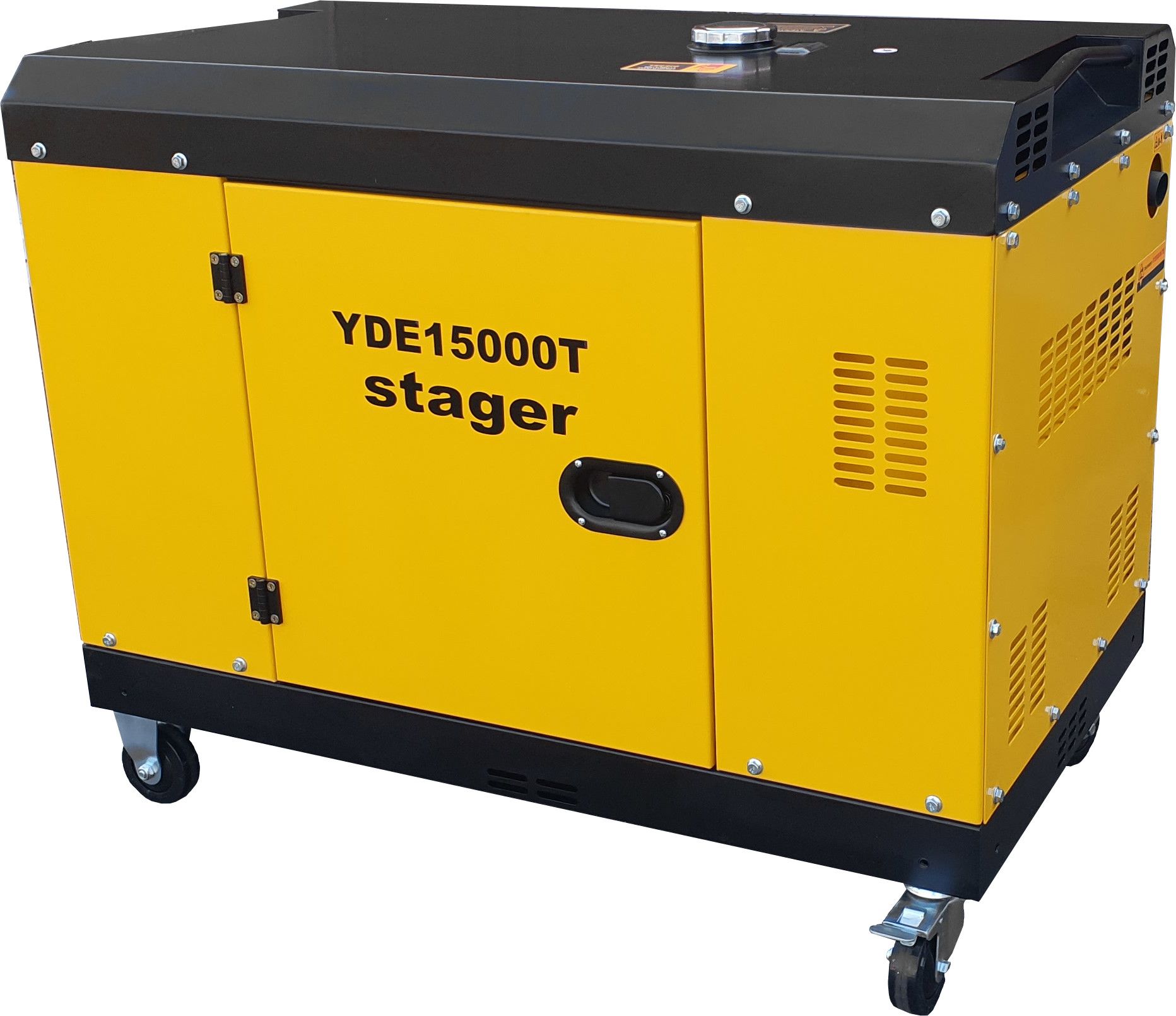 Generatoare insonorizate - Generator insonorizat diesel monofazat Stager YDE15000T, 11kVA, 48A, 3000rpm, climasoft.ro